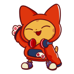 Nyabi, the cat character of MiyabiBase
